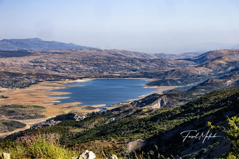 Lake and valley panorama photographed by Faisal Malaeb.